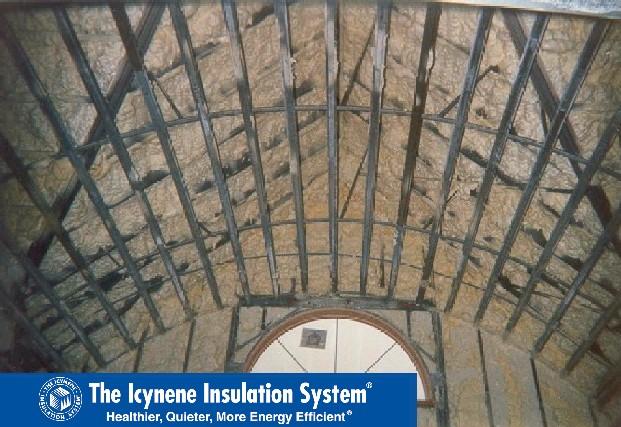 Image Commercial Steel Roof Cathedral Ceiling 01 Icynene